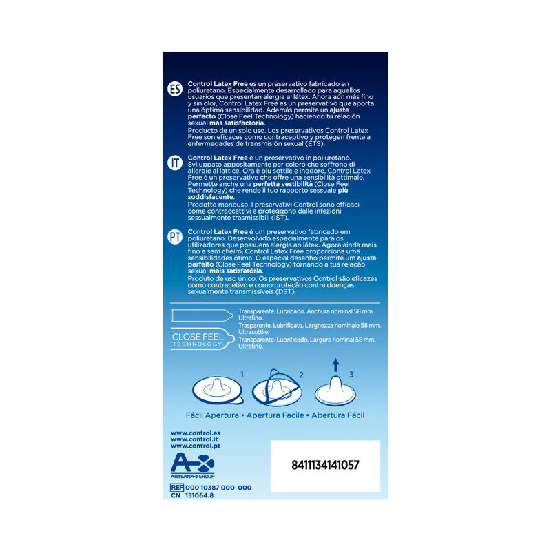 CONTROL Free – Latexfreie Kondome, 5 Stück