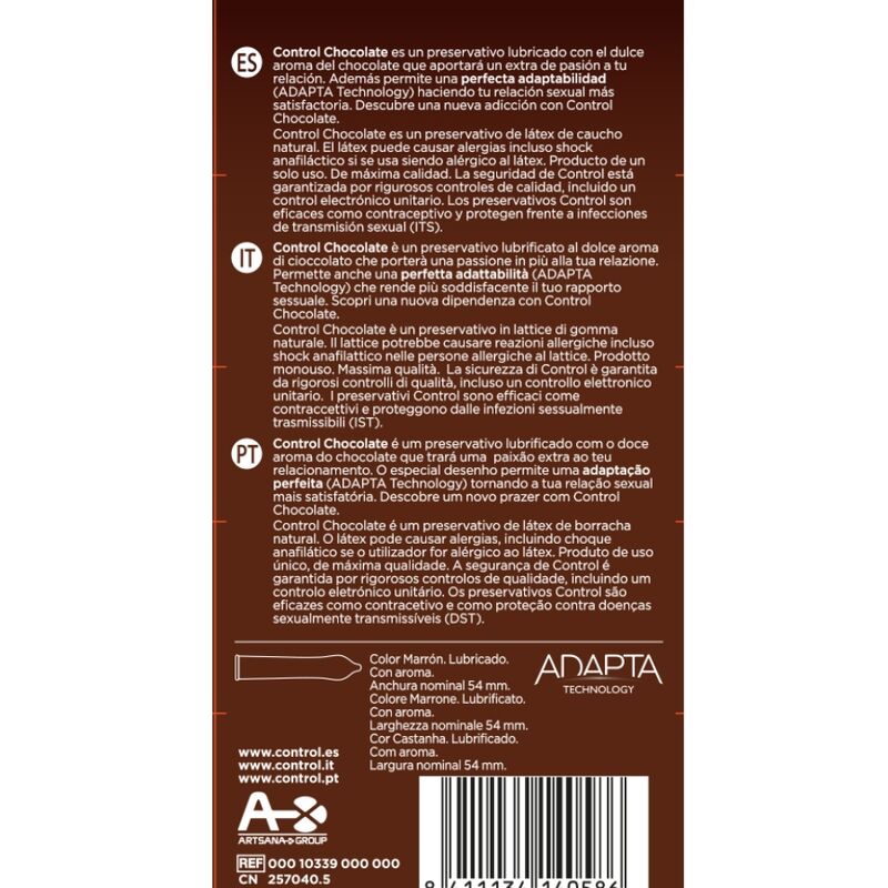 CONTROL Adapta Chocolate – Condoms 12 units