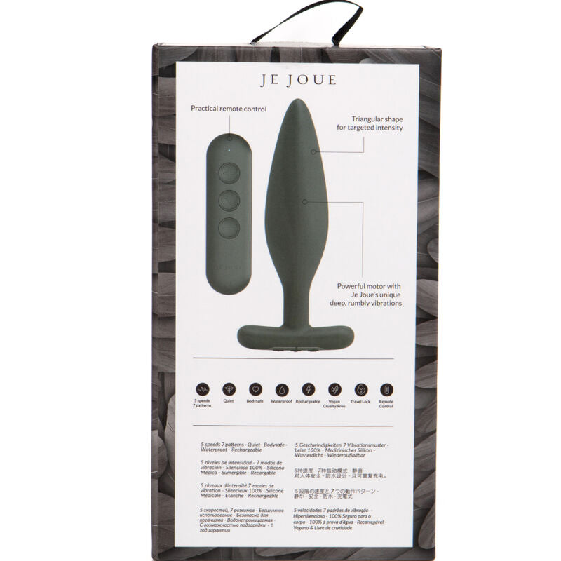 JE JOUE Egon – Analplug-Vibrator, schwarz