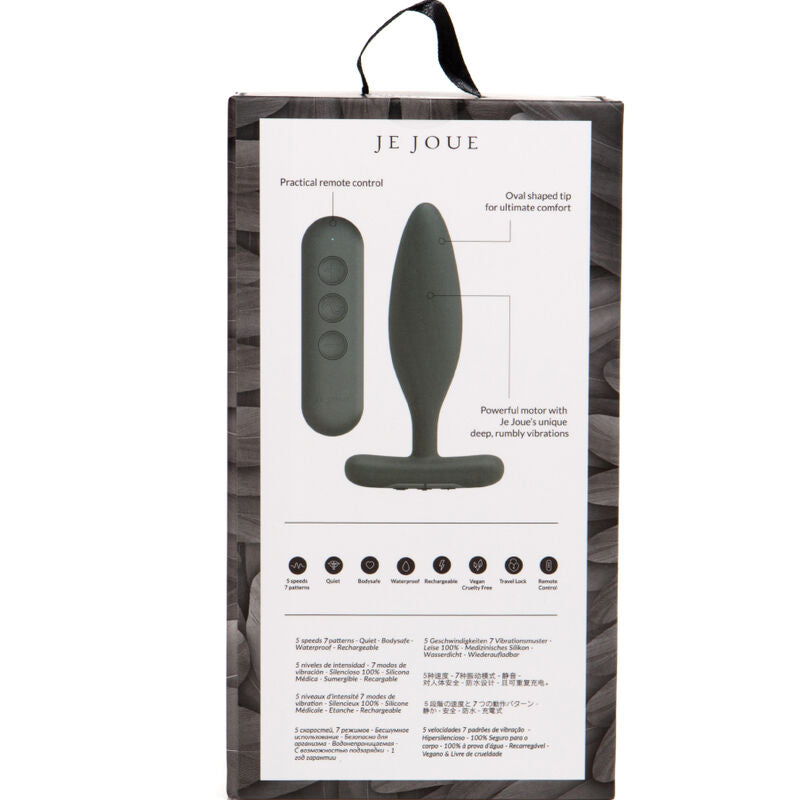 JE JOUE Vesta – Analplug-Vibrator, schwarz