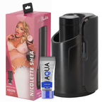 KIIROO Keon & Feel Nicolette Shea – Stroker-Set mit Aqua-Gleitgel, 50 ml