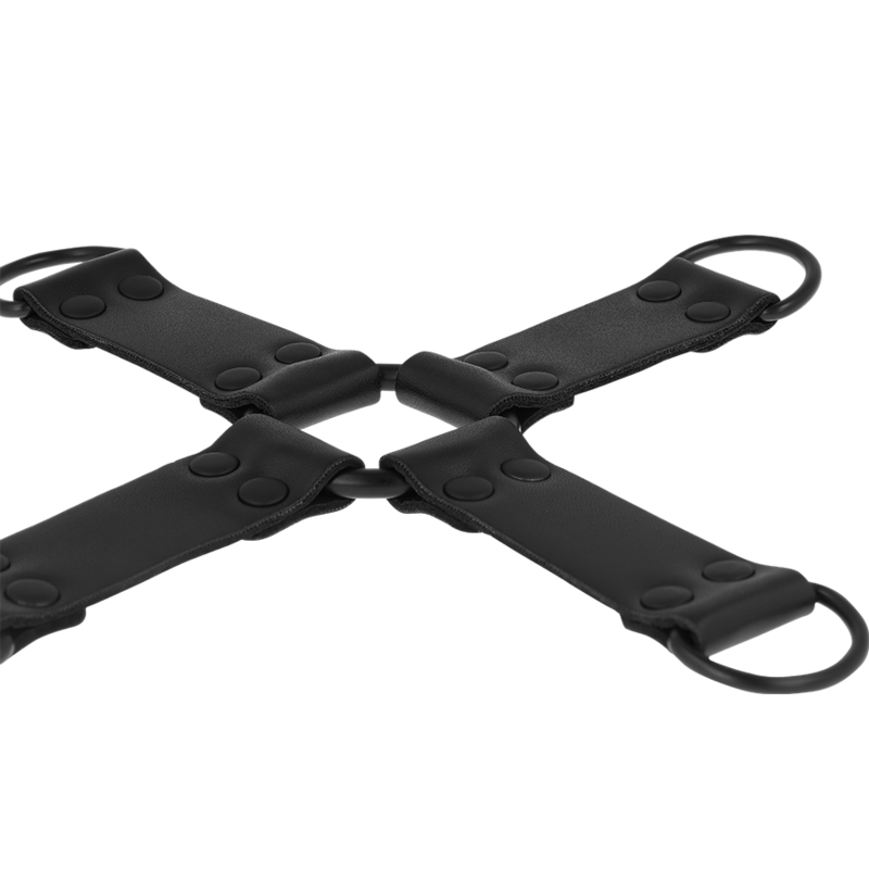 Intense Fetish – Hogtie-Fessel aus veganem Leder