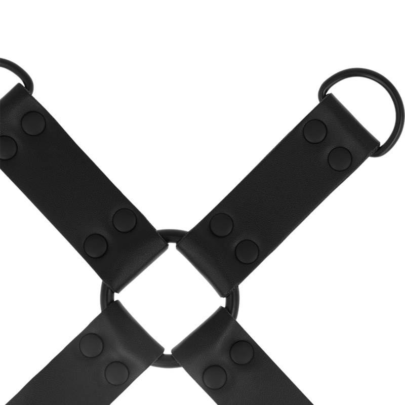 Intense Fetish – Hogtie-Fessel aus veganem Leder