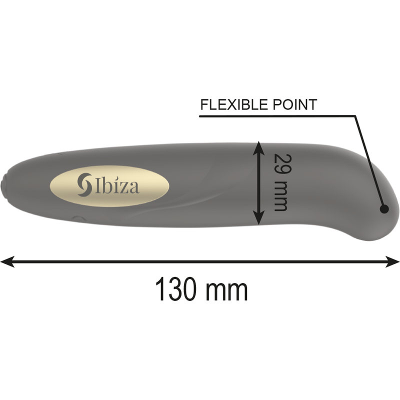 Ibiza – Stimulateur clitoridien doré, 10 modes de vibration, 13 × 2,9 cm
