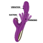 INTENSE Ateneo – Multifunktionsvibrator mit Zunge und Saugfunktion, lila