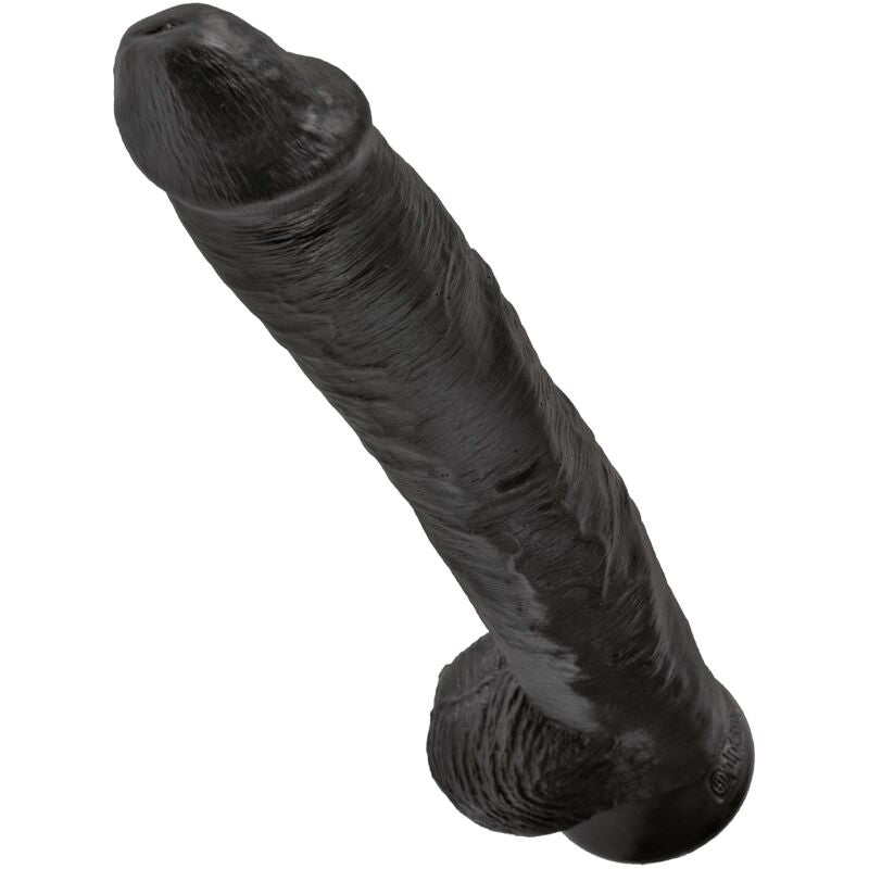KING COCK – PÉNIS RÉALISTE AVEC BOULES 30.5 CM NOIR
