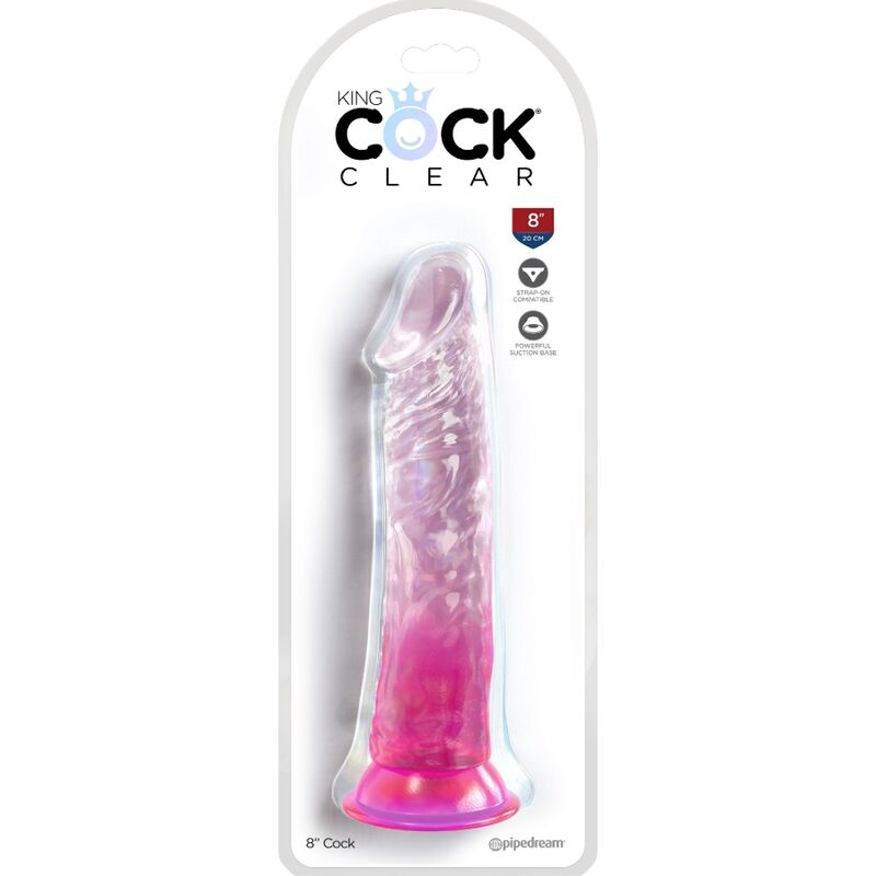 KING COCK Clear – Transparenter Dildo mit Saugnapf