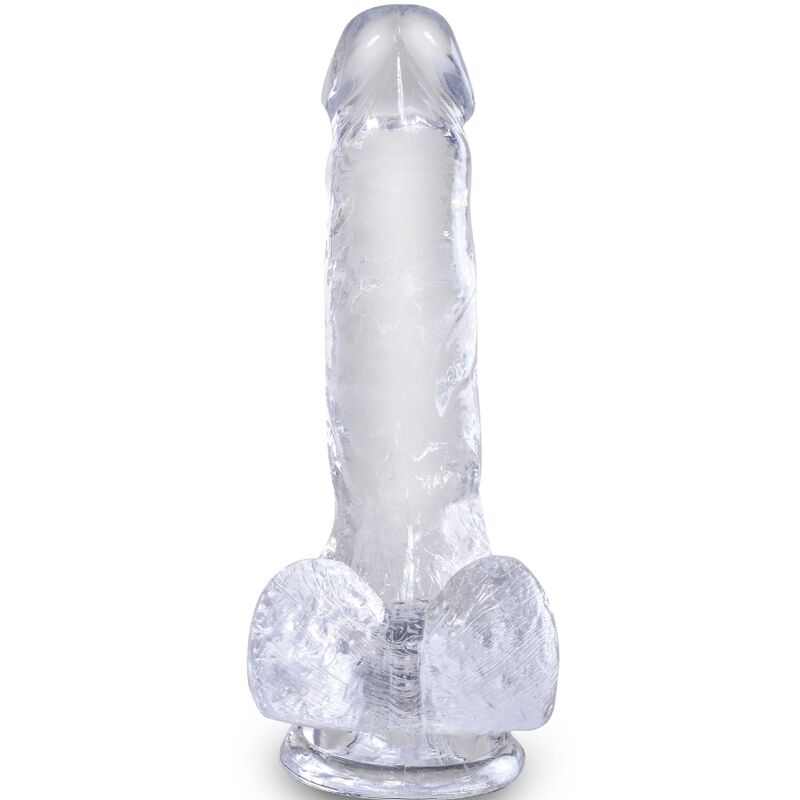 KING COCK Clear – Realistischer Dildo mit Hoden