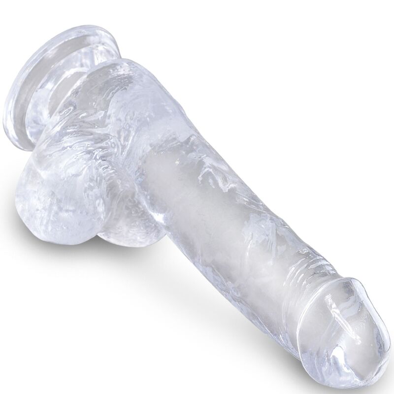 KING COCK Clear – Realistischer Dildo mit Hoden