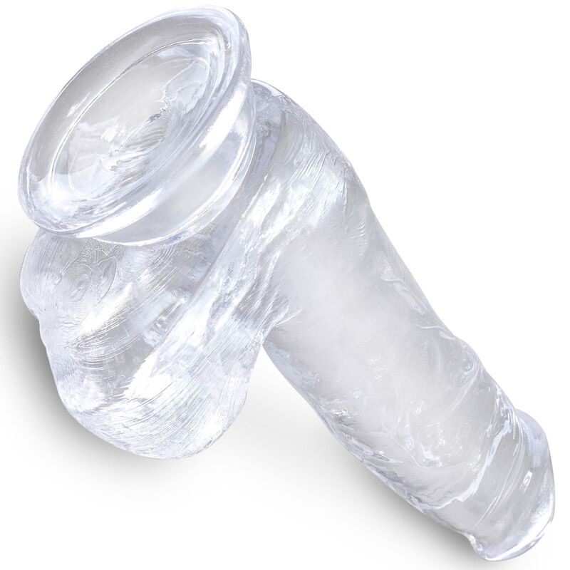 KING COCK Clear – Realistischer Dildo mit Hoden