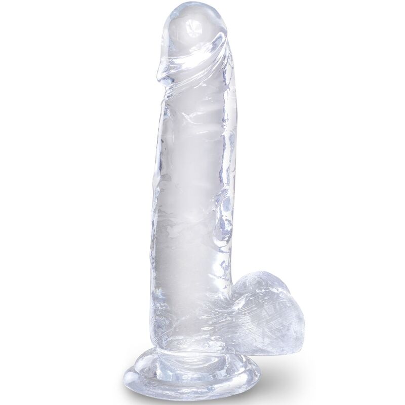 KING COCK Clear – Realistischer Dildo mit Hoden