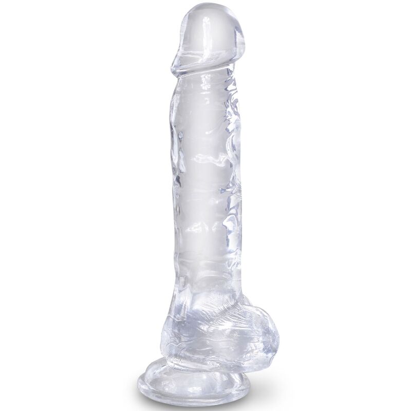 KING COCK Clear – Realistischer Dildo mit Hoden