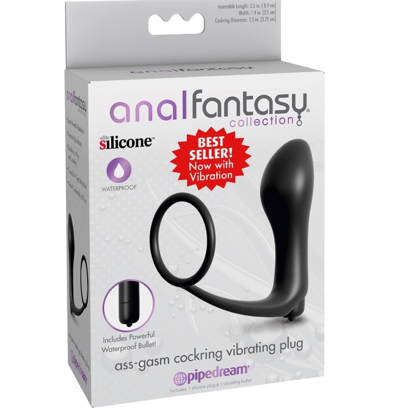 ANAL FANTASY ELITE COLLECTION – Ass-Gasm Cockring Vibrator-Plug