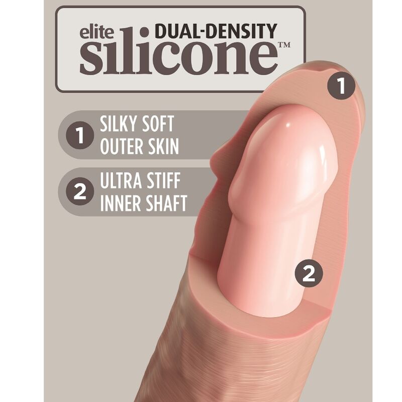 KING COCK – ELITE DILDO REALISTICO E SILICONE CM