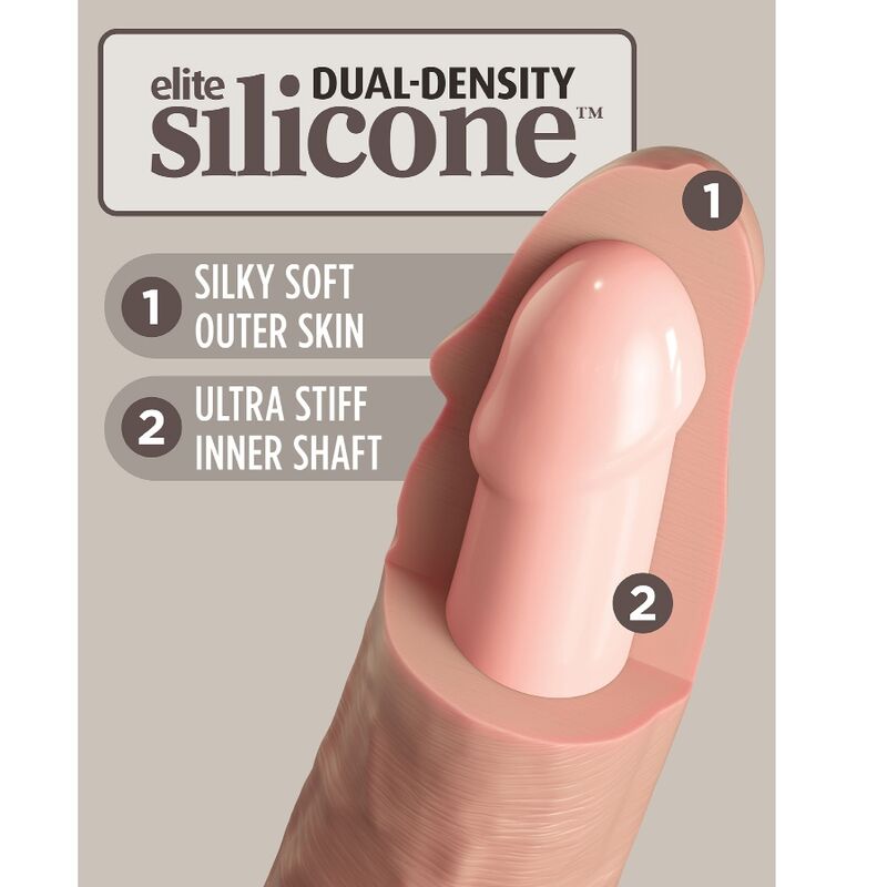 KING COCK – ELITE DILDO REALISTICO E SILICONE CM