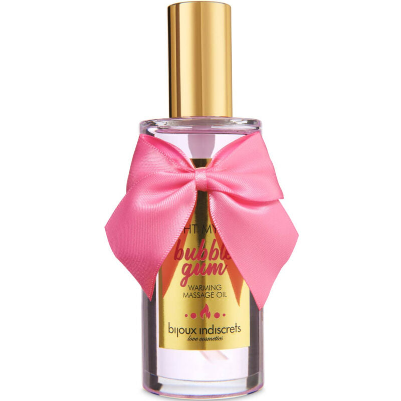 BIJOUX INDISCRETS Light My Fire – Massageöl mit Wärmeeffekt, Bubblegum-Geschmack