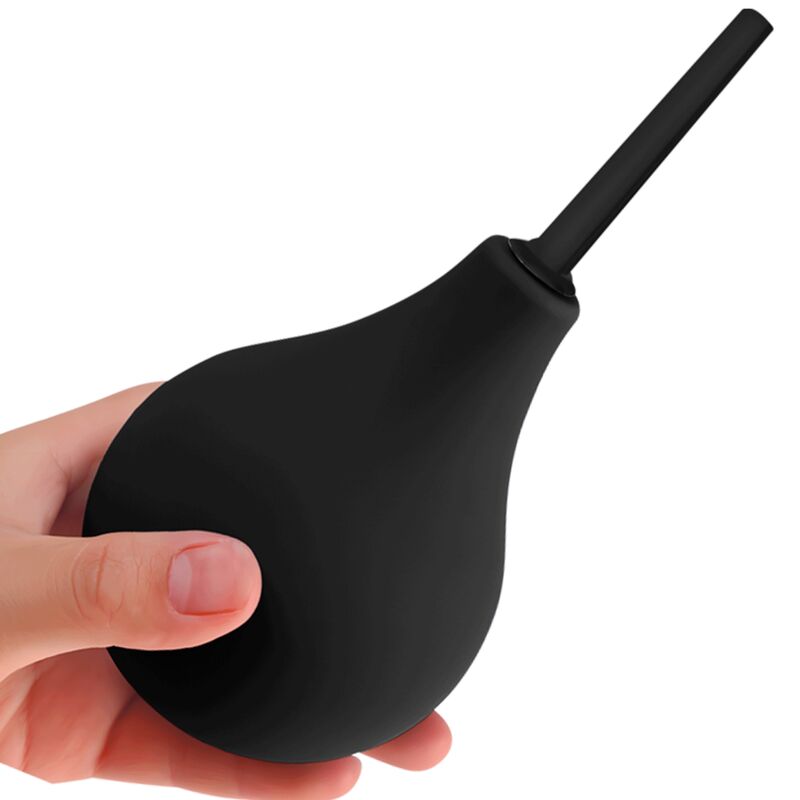 MR PLAY Pear – Analdusche aus Gummi, schwarz