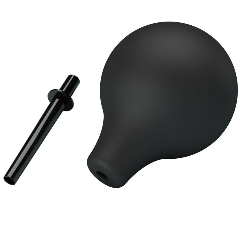 MR PLAY Pear – Analdusche aus Gummi, schwarz