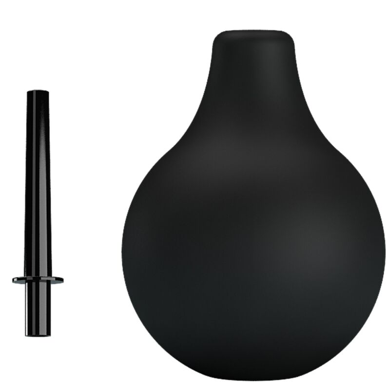 MR PLAY Pear – Analdusche aus Gummi, schwarz