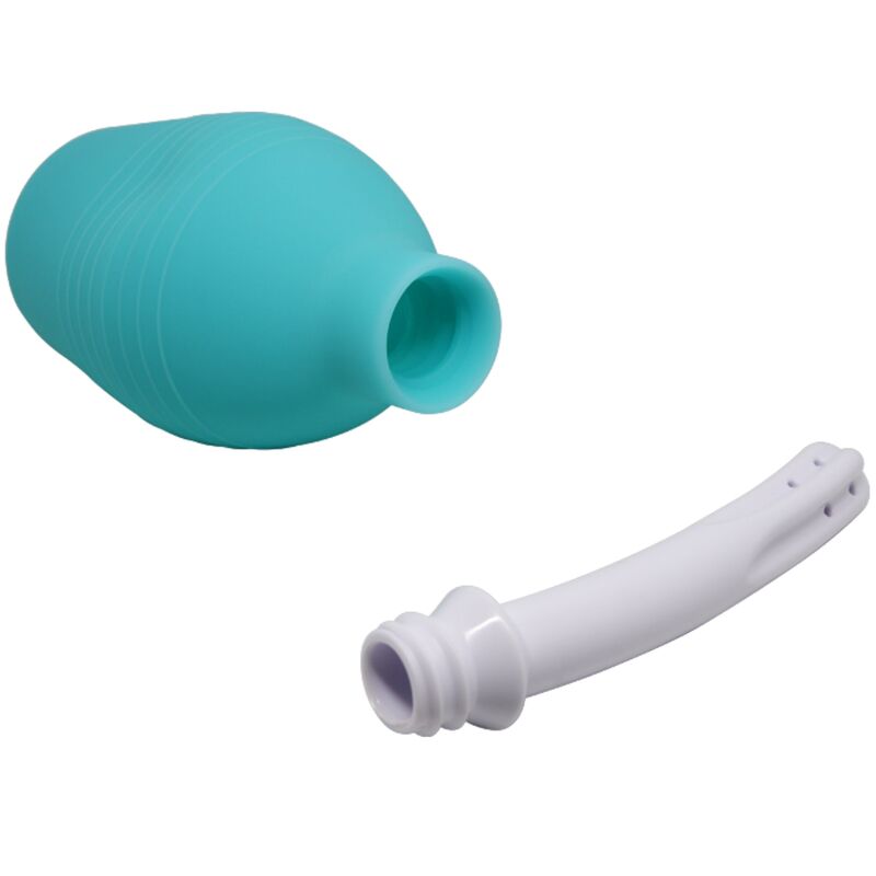 MR PLAY Anal-Birne – Analdusche aus Gummi, blau