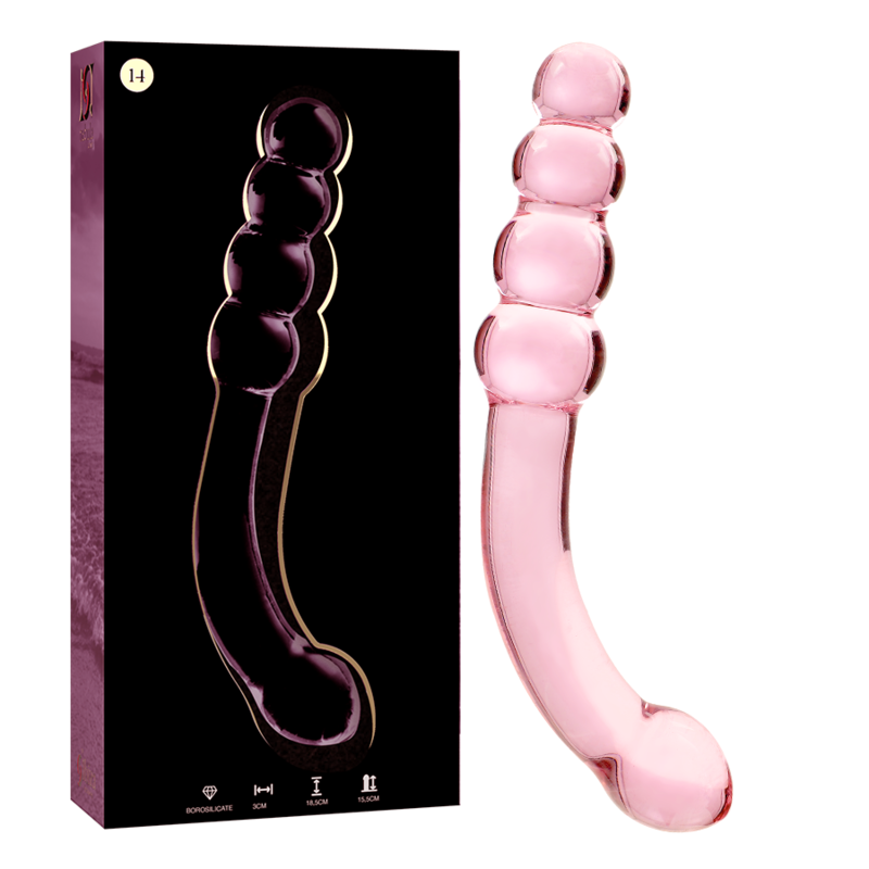 NEBULA SERIES BY IBIZA – MODEL 14 DILDO BOROSILICATE GLASS 18.5 CM -O- 3 CM
