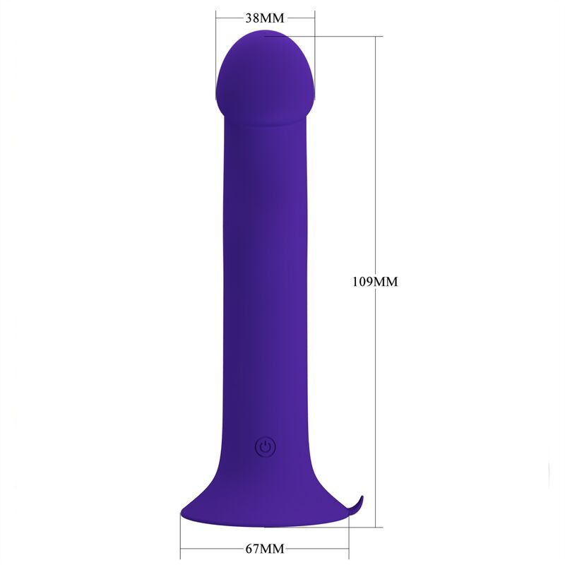PRETTY LOVE – MURRAY YOUTH VIBRATING DILDO & RECHARGEABLE VIOLET