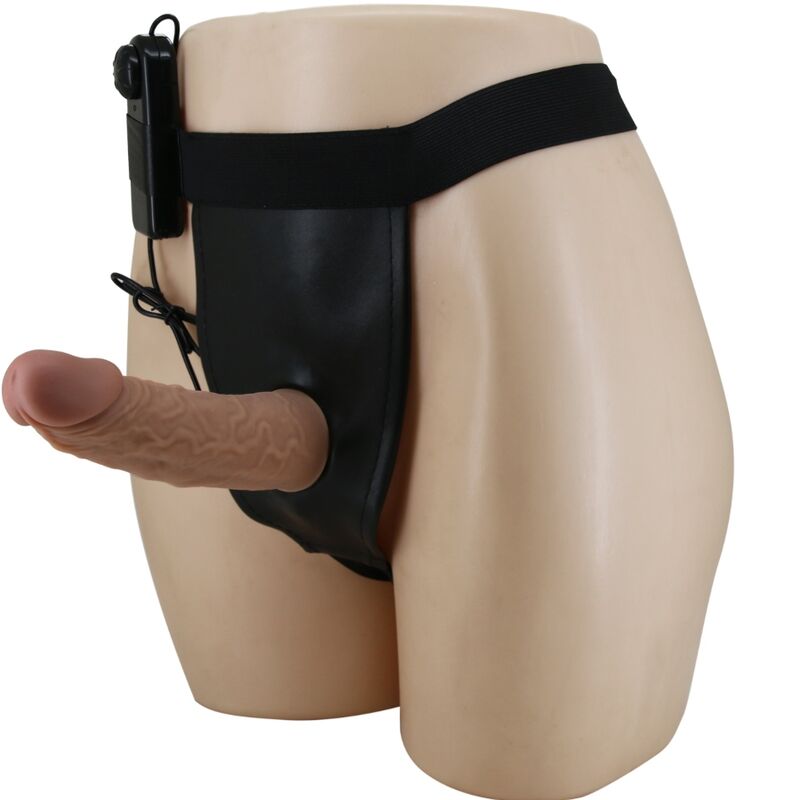PRETTY LOVE Harness-Hose mit Vibrationsdildo, braun