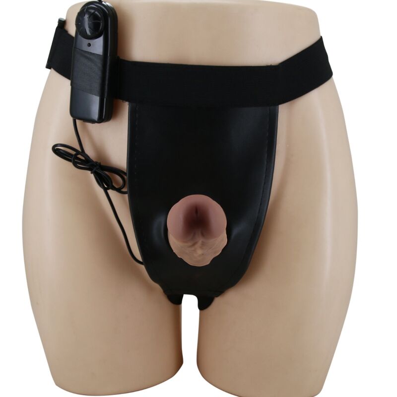 PRETTY LOVE Harness-Hose mit Vibrationsdildo, braun