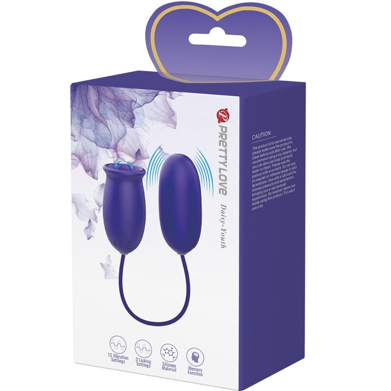 PRETTY LOVE – VIBRATORE STIMOLATORE RICARICABILE DAISY YOUTH VIOLETTO