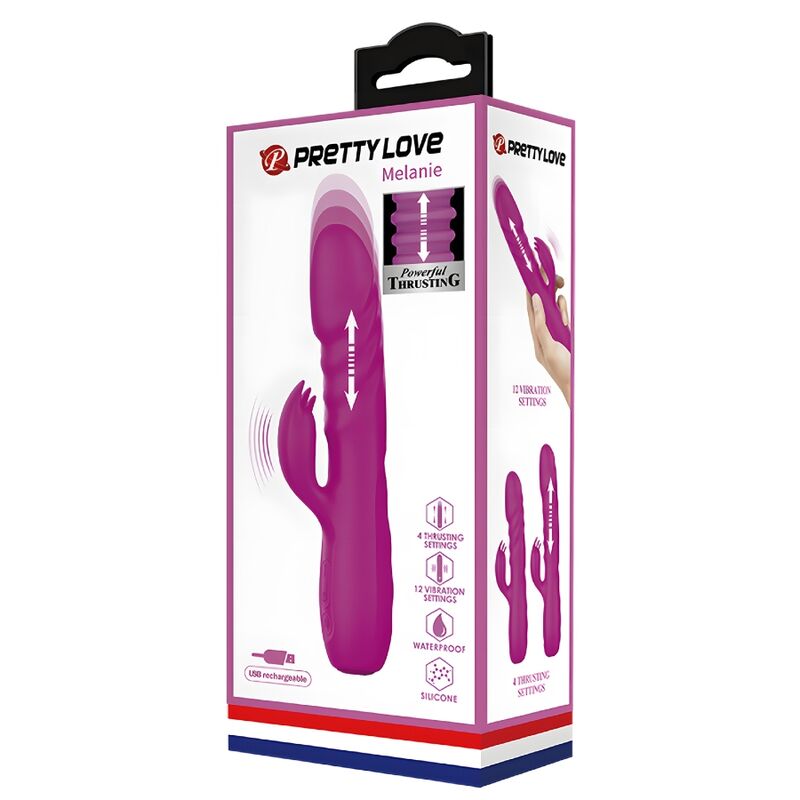 PRETTY LOVE – VIBRATEUR LAPIN RECHARGEABLE MELANIE VIOLET