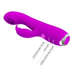 PRETTY LOVE – VIBRATORE RICARICABILE RACHEL CON VENTOSA VIOLA