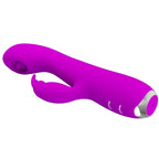 PRETTY LOVE – VIBRATORE RICARICABILE RACHEL CON VENTOSA VIOLA