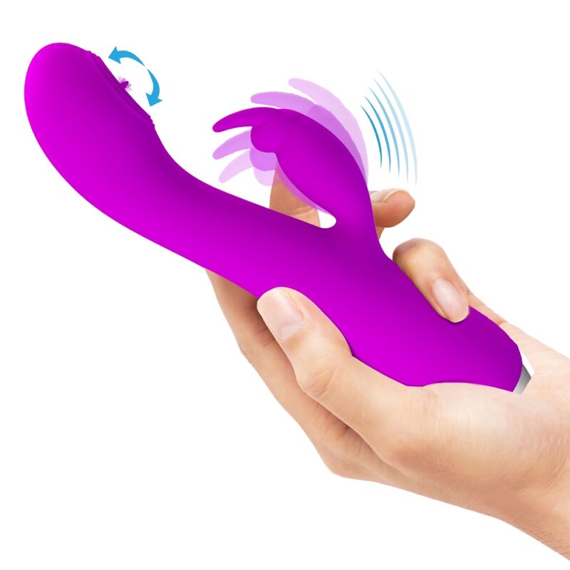 PRETTY LOVE – VIBRATORE RICARICABILE RACHEL CON VENTOSA VIOLA