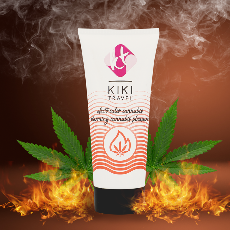 KIKÍ TRAVEL Cannabis – Gleitgel mit Wärmeeffekt, 50 ml