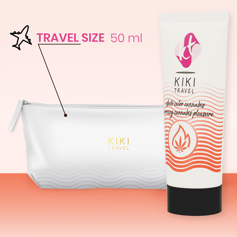 KIKÍ TRAVEL Cannabis – Gleitgel mit Wärmeeffekt, 50 ml