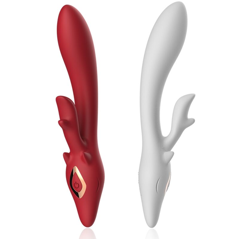 ARMONY Elch – Gebogener Rabbit-Vibrator, Rot