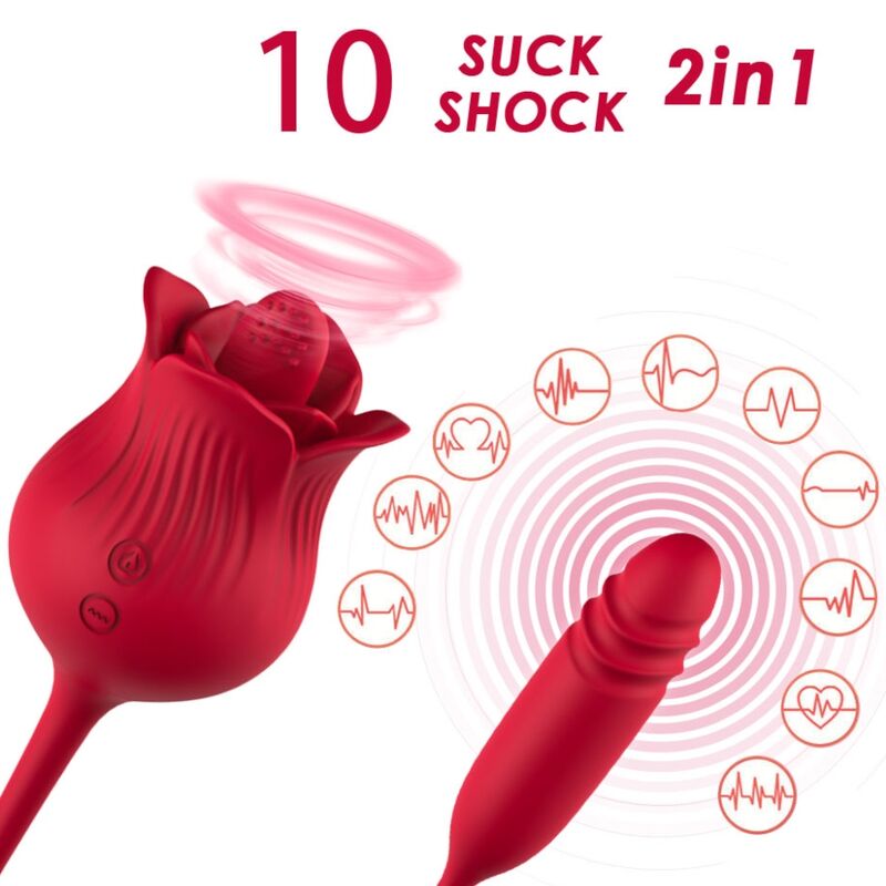 ARMONY Roselip – Leck- und Vibrations-Klitorisstimulator, Rot