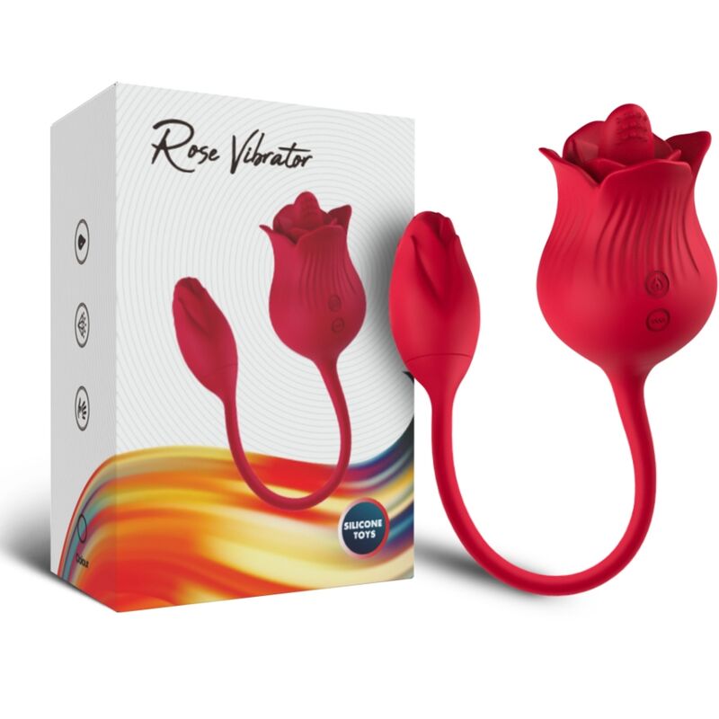 ARMONY – Rosen-Vibrator mit Schwanz, Rot