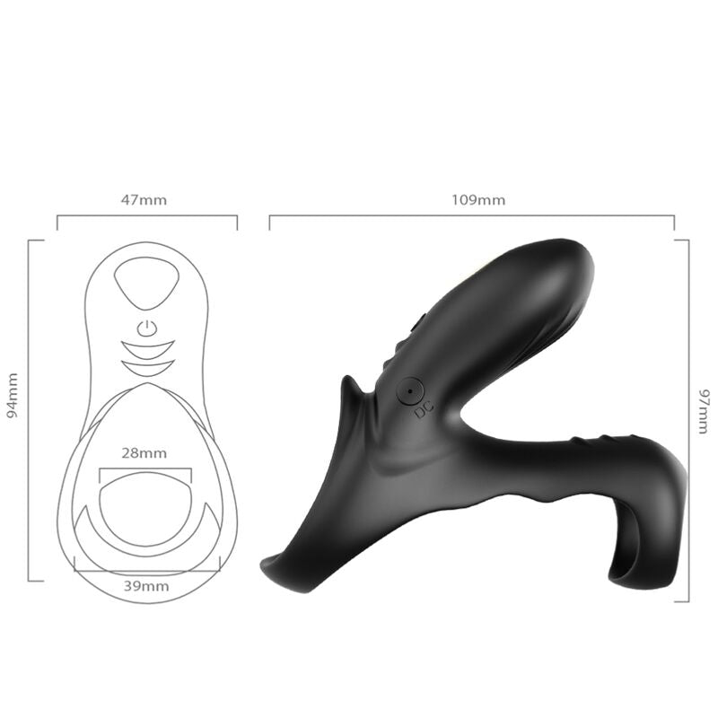ARMONY Ranger – Doppelvibratorring für Paare, schwarz