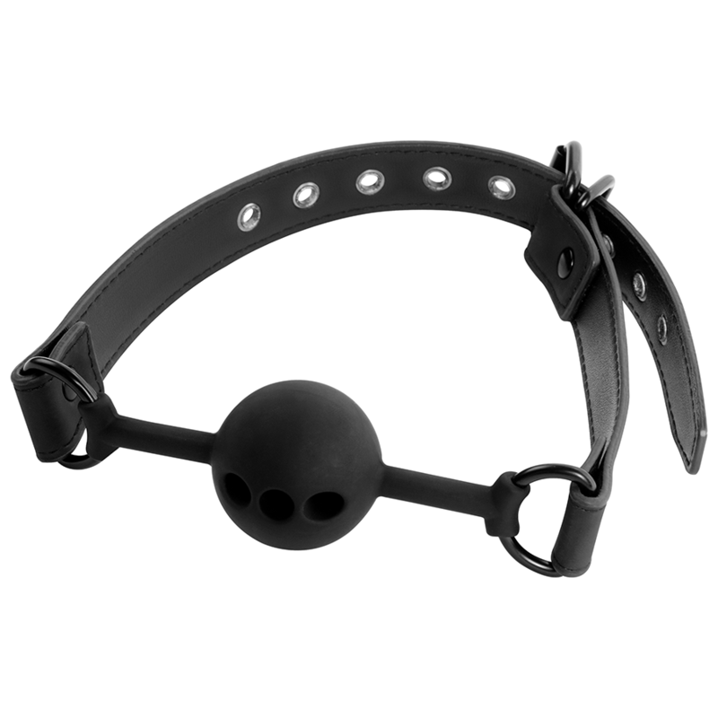FETISH SUBMISSIVE BONDAGE – Atmungsaktiver Ballknebel aus Silikon