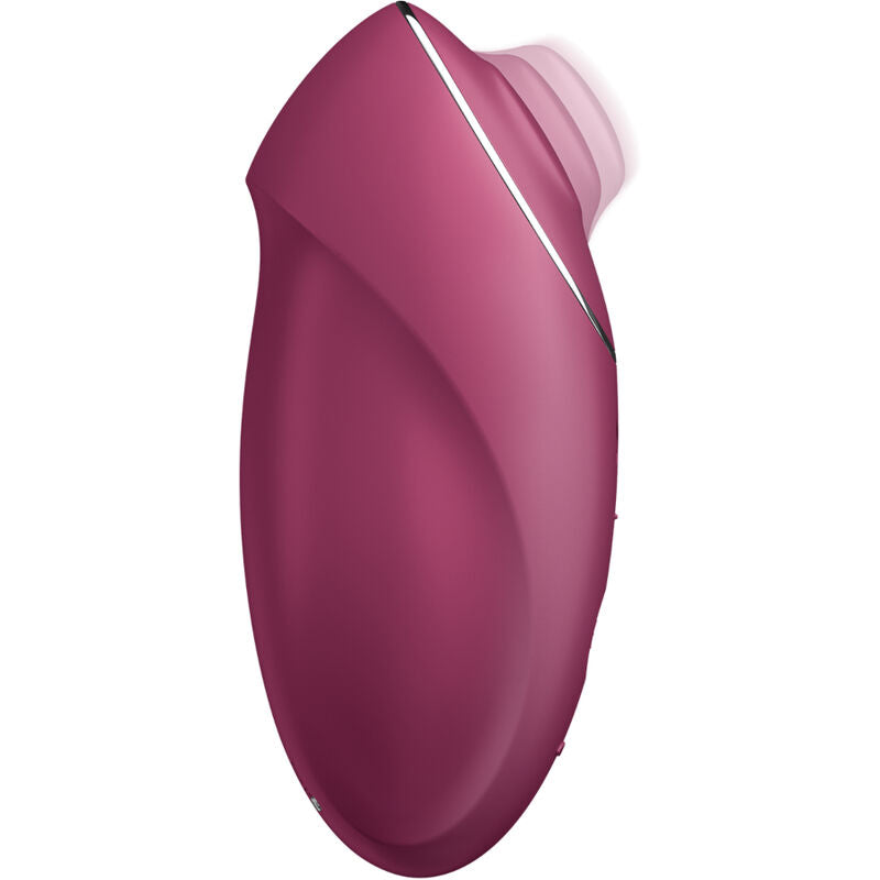 SATISFYER Tap & Climax 1 – Auflegevibrator mit Klopffunktion, rot