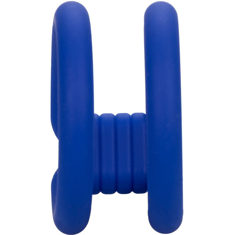 CALEXOTICS Admiral – Double cage pour pénis, bleue