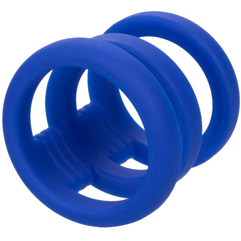 CALEXOTICS Admiral – Triple cage pour pénis, bleue