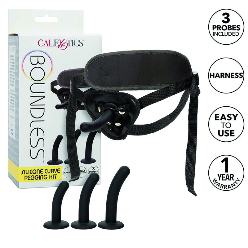CALEXOTICS – BOUNDLESS KIT DI PEGGING PER CURVE IN SILICONE