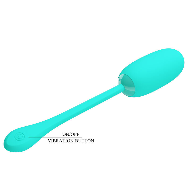 PRETTY LOVE – UOVO VIBRANTE JULIUS IMPERMEABILE-RICARICABILE VERDE ACQUA