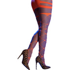 CHILIROSE CR 4706 – Cabaret-Strumpfhose mit Ösen, Orange