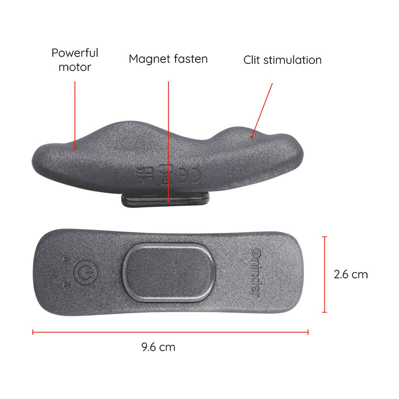 ONINDER – VIBRATEUR RECHARGEABLE MANILA PANTY 9 VITESSES 9,6 CM X 2,6 CM – APPLICATION GRATUITE