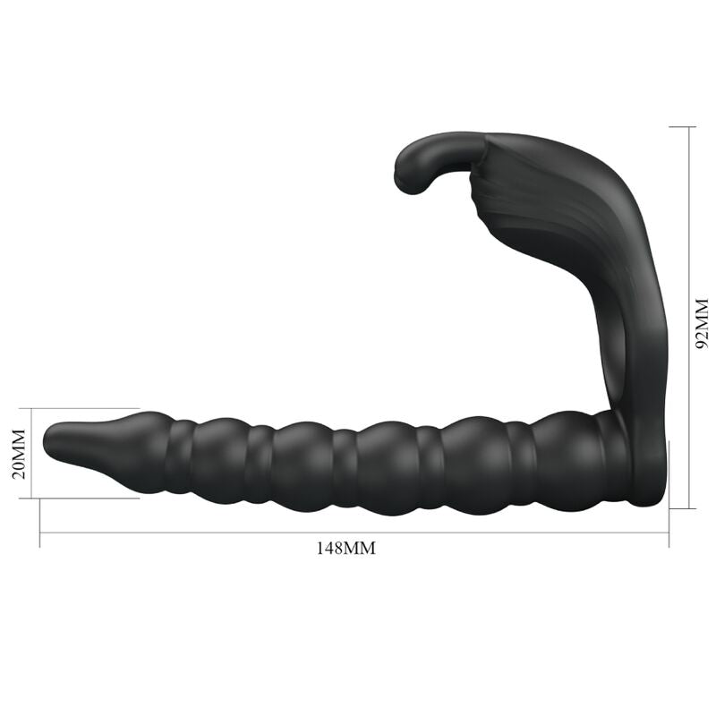 PRETTY LOVE – Blackney Penisring mit Prostata-Vibrator