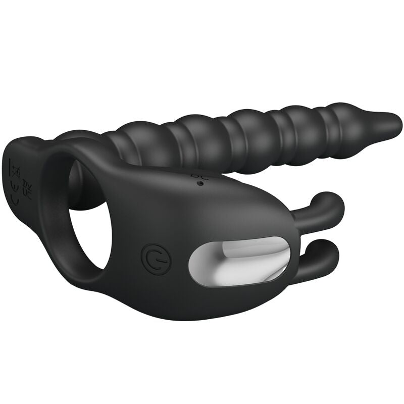 PRETTY LOVE – Blackney Penisring mit Prostata-Vibrator