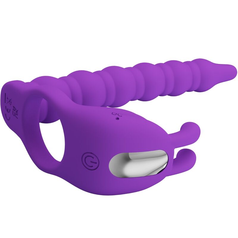 PRETTY LOVE – Blackney Penisring mit Prostata-Vibrator